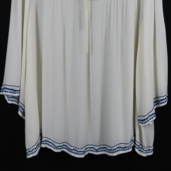 Hannah Plus Size Viscose Machine Embroidery Tunic Shirt Sz. 3X - Picture 7 of 12